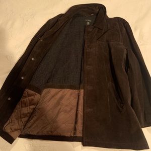 J Crew heavy Suede Jacket